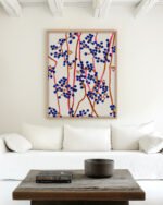 Shop Berry Summer Nature botanical abstract minimal Art Print, Canvas Print - available at 83oranges.com by artist Uma Gokhale India