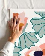 Shop Carmella floral botanical pastel Nordic garden abstract Art Print, Canvas Print, digital printable download - available at 83oranges.com by artist Uma Gokhale India Shop Carmella floral botanical pastel Nordic garden abstract Art Print, Canvas Print, digital printable download - available at 83oranges.com by artist Uma Gokhale India