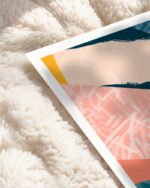 Shop Leela abstract washi tapes collage Art Print, Canvas Print, digital printable download - available at 83oranges.com by artist Uma Gokhale India