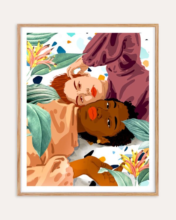 Shop Love is not a color. Character a not a shade of skin equality anti-racism Art Print, Canvas Print, digital printable download - available at 83oranges.com by artist Uma Gokhale India