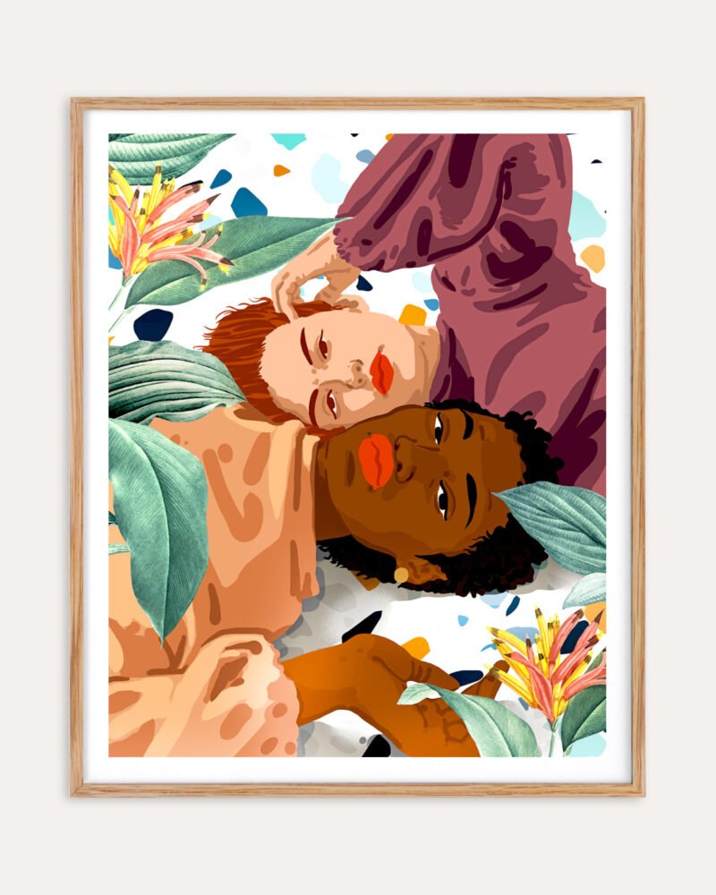 Shop Love is not a color. Character a not a shade of skin equality anti-racism Art Print, Canvas Print, digital printable download - available at 83oranges.com by artist Uma Gokhale India