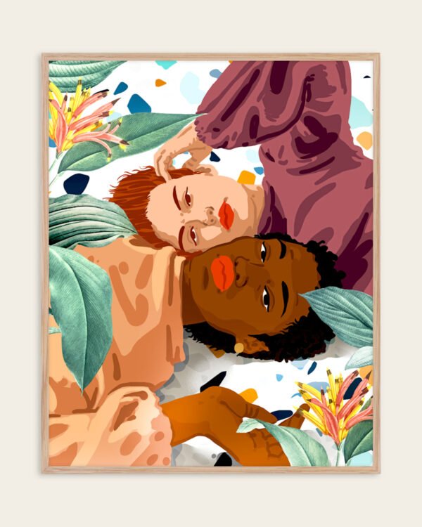 Shop Love is not a color. Character a not a shade of skin equality anti-racism Art Print, Canvas Print, digital printable download - available at 83oranges.com by artist Uma Gokhale India