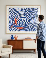 Shop tropical just you & me tiger Art Print, Canvas Print, digital printable download - available at 83oranges.com by artist Uma Gokhale India