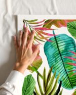 Shop Not enough leaves Banana tropical nature Art Print, Canvas Print, digital printable download - available at 83oranges.com by artist Uma Gokhale India