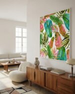 Shop Not enough leaves Banana tropical nature Art Print, Canvas Print, digital printable download - available at 83oranges.com by artist Uma Gokhale India