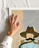 Shop Graze Countryside nature landscape mountains Art Print, Canvas Print, digital printable download - available at 83oranges.com by artist Uma Gokhale India