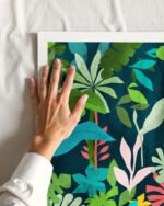 Shop The Midnight Jungle Art Print, Canvas Print - available at 83oranges.com by artist Uma Gokhale India Shop The Midnight Jungle Art Print, Canvas Print - available at 83oranges.com by artist Uma Gokhale India