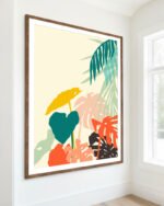 Shop tropical nature Art Print, Canvas Print, digital printable download - available at 83oranges.com by artist Uma Gokhale India
