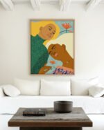 Shop Two soul one body soul sisters Art Print, Canvas Print - available at 83oranges.com by artist Uma Gokhale India Shop Two soul one body soul sisters Art Print, Canvas Print - available at 83oranges.com by artist Uma Gokhale India