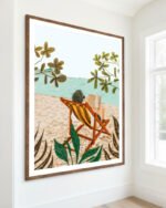 Shop Vacay book club beachy Art Print, Canvas Print, digital printable download - available at 83oranges.com by artist Uma Gokhale India