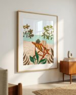 Shop Vacay book club beachy Art Print, Canvas Print, digital printable download - available at 83oranges.com by artist Uma Gokhale India