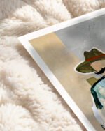 Shop Side By Side Cowboys Countryside Art Print, Canvas Print, digital printable download - available at 83oranges.com by artist Uma Gokhale India