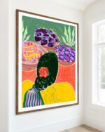 Shop Fish Market Eclectic bold Art Print, Canvas Print - available at 83oranges.com by artist Uma Gokhale India