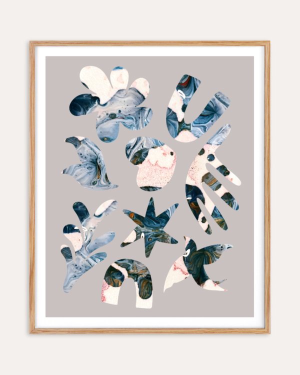 Shop abstract eclectic marble graphic art small batch graphic Art Print, Canvas Print, Commercial digital license & Instant download printable - exclusively available at 83oranges.com by artist Uma Gokhale India