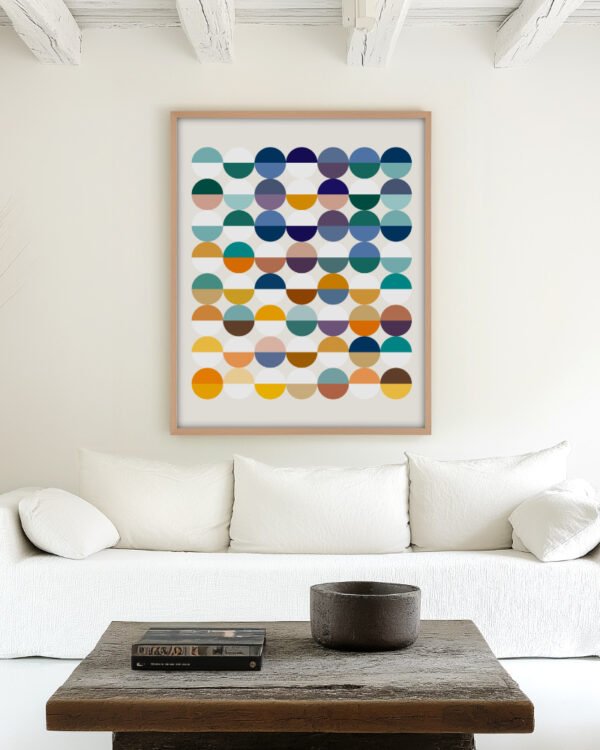 Shop Abstract Half empty or half full conceptual Art Print, Canvas Print, digital printable download - available at 83oranges.com by artist Uma Gokhale India