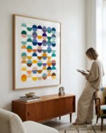 Shop Abstract Half empty or half full conceptual Art Print, Canvas Print, digital printable download - available at 83oranges.com by artist Uma Gokhale India