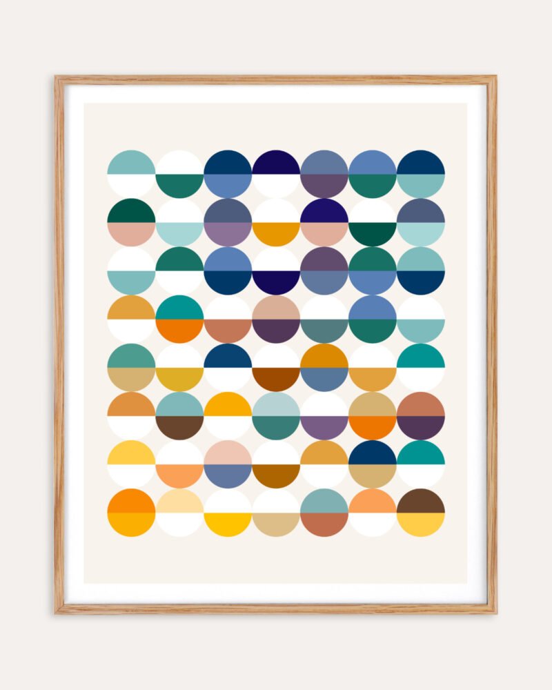 Shop Abstract Half empty or half full conceptual Art Print, Canvas Print, digital printable download - available at 83oranges.com by artist Uma Gokhale India