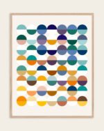 Shop Abstract Half empty or half full conceptual Art Print, Canvas Print, digital printable download - available at 83oranges.com by artist Uma Gokhale India
