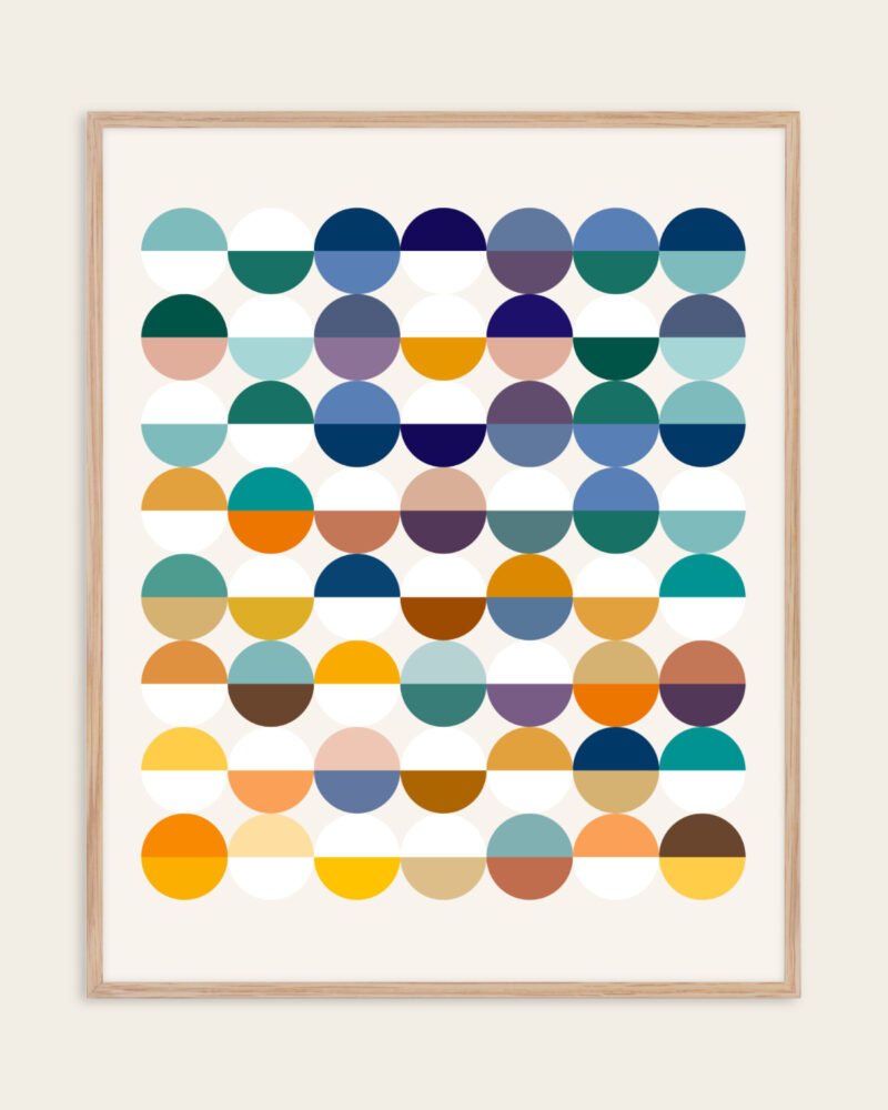 Shop Abstract Half empty or half full conceptual Art Print, Canvas Print, digital printable download - available at 83oranges.com by artist Uma Gokhale India