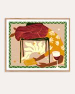 Shop is it weekend yet bohemian Art Print, Canvas Print, digital printable download - available at 83oranges.com by artist Uma Gokhale India