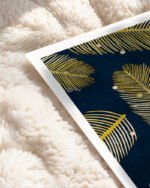 Shop Palmy Night Dark Tropical Nature Palm Art Print, Canvas Print - available at 83oranges.com by artist Uma Gokhale India