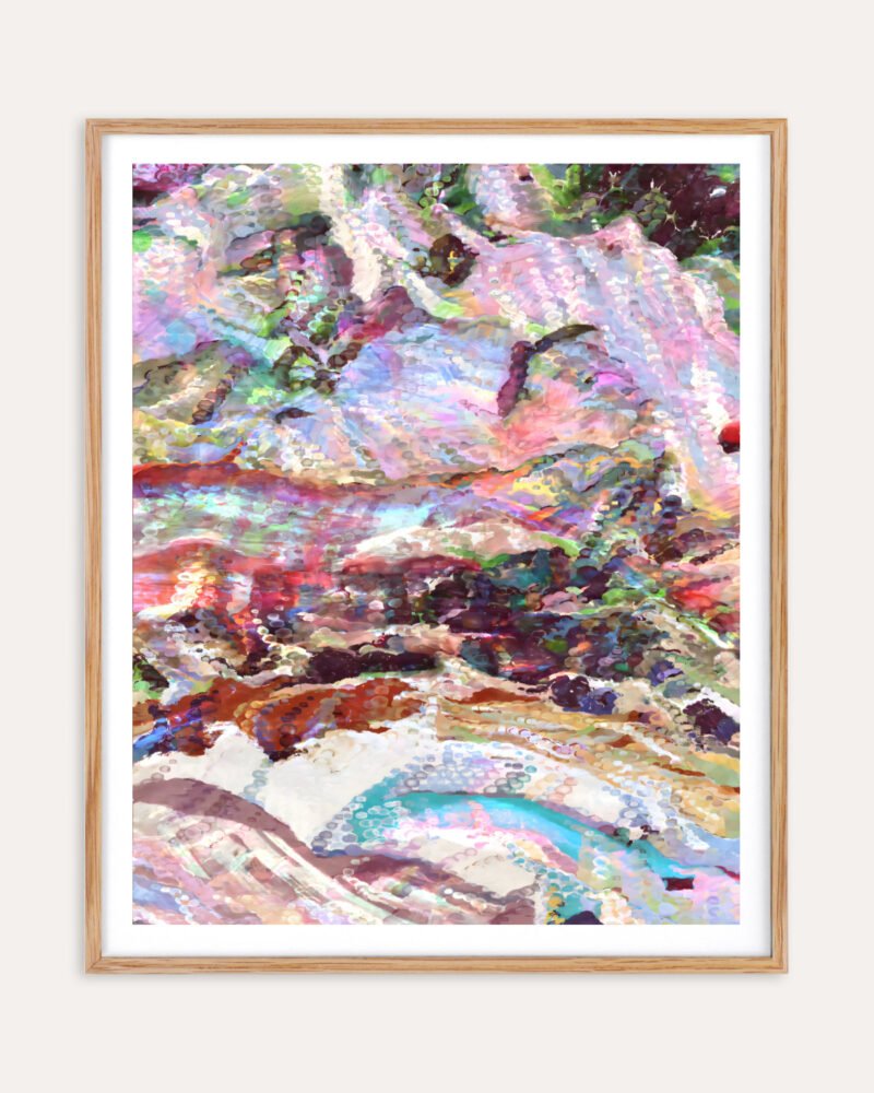 Shop Abstract Sequin Haze Art Print, Canvas Print, digital printable download - available at 83oranges.com by artist Uma Gokhale India