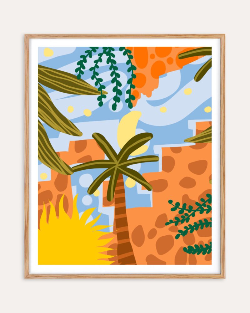 Shop A Beautiful Day Begins With A Beautiful Mindset botanical nature Art Print, Canvas Print - available at 83oranges.com by artist Uma Gokhale India Shop A Beautiful Day Begins With A Beautiful Mindset botanical nature Art Print, Canvas Print - available at 83oranges.com by artist Uma Gokhale India