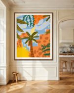 Shop A Beautiful Day Begins With A Beautiful Mindset botanical nature Art Print, Canvas Print - available at 83oranges.com by artist Uma Gokhale India Shop A Beautiful Day Begins With A Beautiful Mindset botanical nature Art Print, Canvas Print - available at 83oranges.com by artist Uma Gokhale India