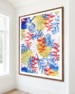 Shop Budding Romance botanical pink blue green marble luxe Art Print, Canvas Print - available at 83oranges.com by artist Uma Gokhale India Shop Budding Romance botanical pink blue green marble luxe Art Print, Canvas Print - available at 83oranges.com by artist Uma Gokhale India