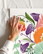 Shop Hello Summer Mint floral botanical Art Print, Canvas Print - available at 83oranges.com by artist Uma Gokhale India Shop Hello Summer Mint floral botanical Art Print, Canvas Print - available at 83oranges.com by artist Uma Gokhale India