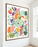Shop Hello Summer Mint floral botanical Art Print, Canvas Print - available at 83oranges.com by artist Uma Gokhale India Shop Hello Summer Mint floral botanical Art Print, Canvas Print - available at 83oranges.com by artist Uma Gokhale India