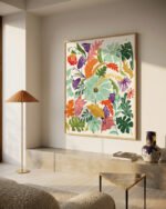 Shop Hello Summer Mint floral botanical Art Print, Canvas Print - available at 83oranges.com by artist Uma Gokhale India Shop Hello Summer Mint floral botanical Art Print, Canvas Print - available at 83oranges.com by artist Uma Gokhale India