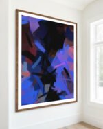 Shop Midnight Sparks dark abstract Art Print, Canvas Print - available at 83oranges.com by artist Uma Gokhale India Shop Midnight Sparks dark abstract Art Print, Canvas Print - available at 83oranges.com by artist Uma Gokhale India