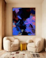 Shop Midnight Sparks dark abstract Art Print, Canvas Print - available at 83oranges.com by artist Uma Gokhale India Shop Midnight Sparks dark abstract Art Print, Canvas Print - available at 83oranges.com by artist Uma Gokhale India