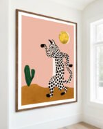Shop Jazzy wild cat funny animals dance Art Print, Canvas Print - available at 83oranges.com by artist Uma Gokhale India Shop Jazzy wild cat funny animals dance Art Print, Canvas Print - available at 83oranges.com by artist Uma Gokhale India