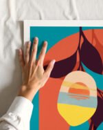 Shop Lemon Sunset Art Print, Canvas Print - available at 83oranges.com by artist Uma Gokhale India