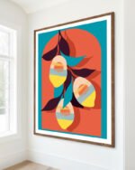 Shop Lemon Sunset Art Print, Canvas Print - available at 83oranges.com by artist Uma Gokhale India
