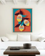 Shop Lemon Sunset Art Print, Canvas Print - available at 83oranges.com by artist Uma Gokhale India Shop Lemon Sunset Art Print, Canvas Print - available at 83oranges.com by artist Uma Gokhale India