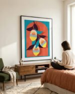 Shop Lemon Sunset Art Print, Canvas Print - available at 83oranges.com by artist Uma Gokhale India