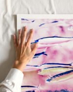 Shop Marked coast pink fish Art Print, Canvas Print - available at 83oranges.com by artist Uma Gokhale India