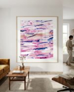 Shop Marked coast pink fish Art Print, Canvas Print - available at 83oranges.com by artist Uma Gokhale India