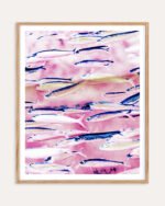 Shop Marked coast pink fish Art Print, Canvas Print - available at 83oranges.com by artist Uma Gokhale India