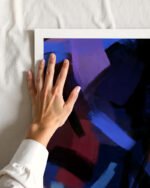 Shop Midnight Sparks dark abstract Art Print, Canvas Print - available at 83oranges.com by artist Uma Gokhale India