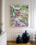 Shop Palm Dance Tropical jungle botanical Art Print, Canvas Print - available at 83oranges.com by artist Uma Gokhale India Shop Palm Dance Tropical jungle botanical Art Print, Canvas Print - available at 83oranges.com by artist Uma Gokhale India