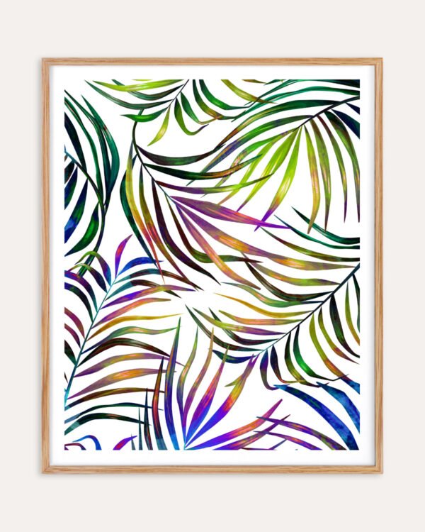 Shop Palm Dance Tropical jungle botanical Art Print, Canvas Print - available at 83oranges.com by artist Uma Gokhale India
