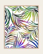 Shop Palm Dance Tropical jungle botanical Art Print, Canvas Print - available at 83oranges.com by artist Uma Gokhale India