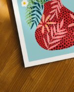 Shop Sunny side up flower pot quirky botanical Art Print, Canvas Print - available at 83oranges.com by artist Uma Gokhale India Shop Sunny side up flower pot quirky botanical Art Print, Canvas Print - available at 83oranges.com by artist Uma Gokhale India