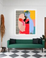 Shop Such a thing is not meant to last Abstract passion love red Art Print, Canvas Print - available at 83oranges.com by artist Uma Gokhale India Shop Such a thing is not meant to last Abstract passion love red Art Print, Canvas Print - available at 83oranges.com by artist Uma Gokhale India