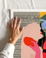 Shop Such a thing is not meant to last Abstract passion love red Art Print, Canvas Print - available at 83oranges.com by artist Uma Gokhale India