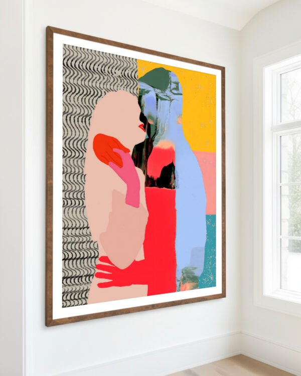 Shop Such a thing is not meant to last Abstract passion love red Art Print, Canvas Print - available at 83oranges.com by artist Uma Gokhale India